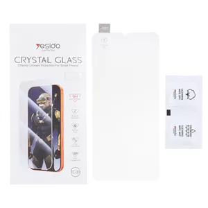 گلس و  محافظ صفحه نمایش شیشه ای اورجینال بدون حاشیه Crystal Glass Yesido TG33 مدل Samsung Galaxy A12 / A02 / A02S / A03 / A03S / A03 Core / A04 / A04S / A04E / A13 / A23 / A32 5G / M02 / M04 / M12 / M13 / M23 / M33 /F13 / A1 Plus / A2 Plus / M4 / M5 / C30