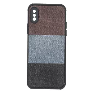 قاب Santa Barbara طرح پارچه ای سه رنگ Apple iPhone X / iPhone XS - کد 291