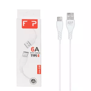 کابل شارژ فست FSP Type-C مدل C-8 - سفید - BSA