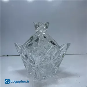 قندان شیشه‌ای کریستالی Deli Glassware مدل الماس