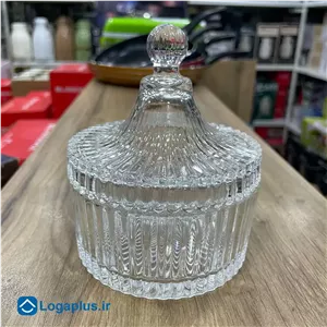 قندان بلور طرح شیاردار کلاسیک سری Refined