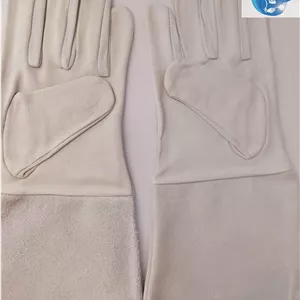 دستکش جوشکاری آرگون بلند (چرم طبیعی)