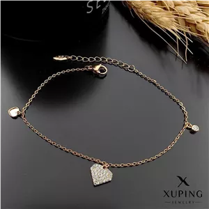 دستبند قلب نگین دار بدلیجات ژوپینگ