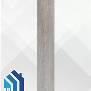 کاشی خاک‌سفید فخار 120x20 طرح پارکت کالکشن کلاسیکو طوسی مات