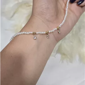 پا بند مرواریدی اویز دار برند  YSX  کد 6023