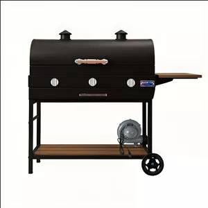 باربیکیو ذغالی گازی هیزم مدل فن دار 90 سانت