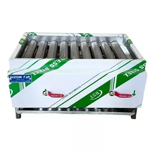 کباب پز گازی 9 شعله تمام استیل هیزم