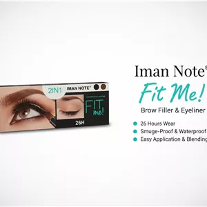 خط چشم دوکاره ضد آب FIT me! برند IMAN NOTE®