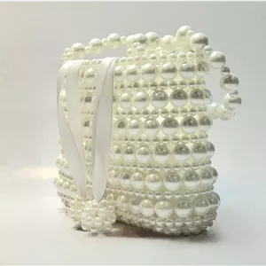 کیف مروارید دست‌ساز مستطیلی