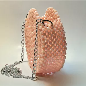 کیف مروارید گرد دست‌ساز