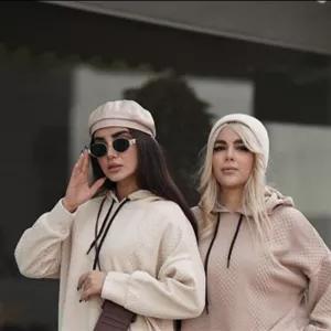 ست هودی شلوار زنانه جنس فیتیله مرغوب