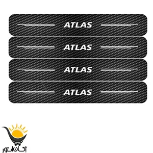برچسب پارکابی خودرو اطلس طرح کربن تک لایه