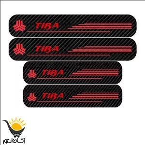 برچسب پارکابی خودرو تیبا و تیبا2 طرح کربن