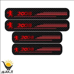 برچسب پارکابی خودرو پژو 2008 طرح کربن