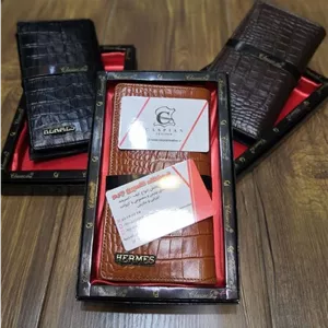 خرید کیف پول  کتی چرم گاوی طبیعی کرو hermes