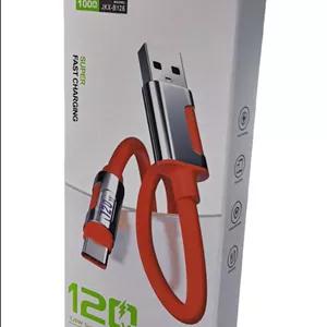 کابل شارژر میکرو 120W چراغدار ژله ای