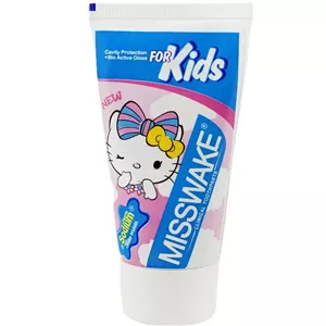 خمیر دندان کودک میسویک طرح هلو کیتی | حاوی پروتئین شیر | طعم توت‌فرنگی