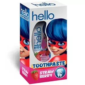 خمیر دندان کودک توت فرنگی هلو فرش طرح دختر کفشدوزکی| طعم توت فرنگی