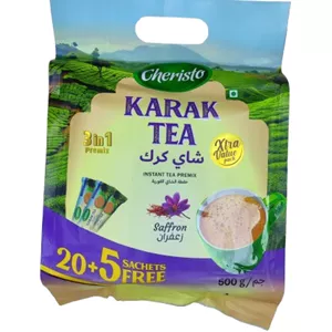 چای کرک زعفرانی ساشه ای کریستو 25 عددی