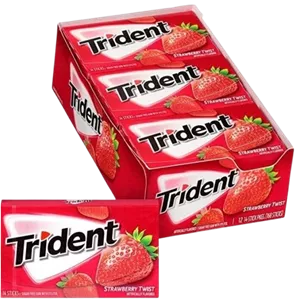 آدامس تریدنت توت فرنگی و لیمو | Trident Island Berry Lime کارتن 12 عددی