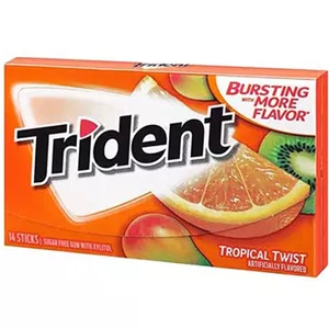 آدامس تریدنت TRIDENT با طعم میوه های استوایی