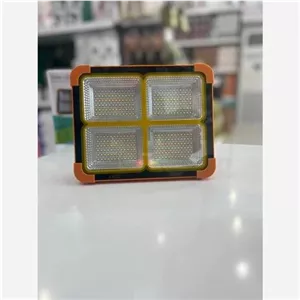 چراغ خورشیدی چهارخانه LED وارداتی اورجینال | شارژ با برق و خورشیدحالت پلیسی