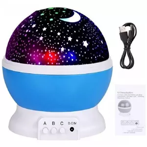 چراغ خواب ماه و ستاره چرخشی وارداتی اورجینال Star Master 9088 | پروژکتور کهکشانی اتاق