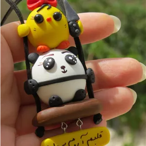 آویز ماشین پاندا و جوجه