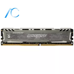 رم کامپیوتر دسته دوم کروشیال CRUCIAL BALLISTIX SPORT BY MICRON DDR4 8GB 2666MHz CL16-GRAY