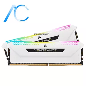 رم کامپیوتر دسته دوم کورسیر Vengeance RGB PRO 16GB(2 8) 3200MHz CL16 WHITE
