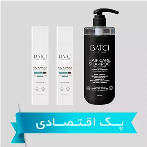 کانسیلر مو پر پشت کننده مو 100 میل باتچیشامپو پروویتامین B5 بدون سولفات 500 میل باتچی (پک اقتصادی)