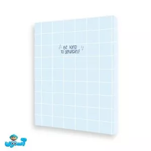 پیتیکو/کلاسور 26 حلقه 100 برگ آبی چهارخونه کد 601