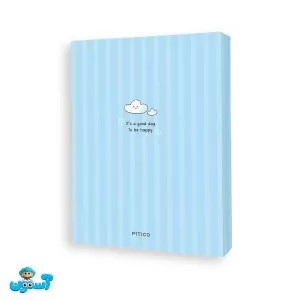 پیتیکو/کلاسور 20 حلقه 100 برگ آبی کد 610