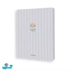 پیتیکو/کلاسور 20 حلقه 100 برگ طوسی کد 610