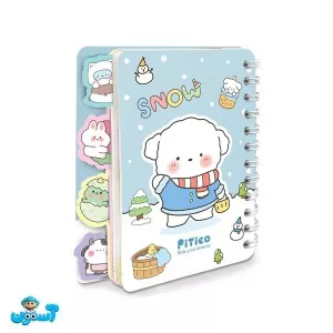 پیتیکو/دفترچه یادداشت دیوایدر دار خرس برفی کد 223