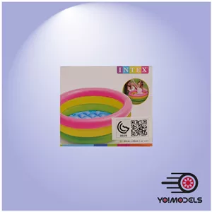 استخر بادی کودک اینتکس مدل Rainbow با ابعاد 61×22