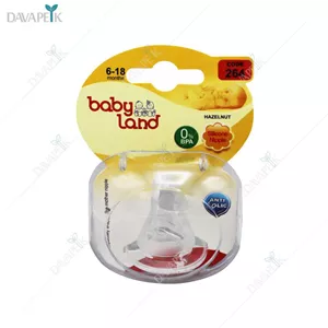 سر شیشه کلاسیک فندقی سایز 2 برای 6 الی 18 ماهگی بی بی لند - Baby land hazelnut silicone nipple
