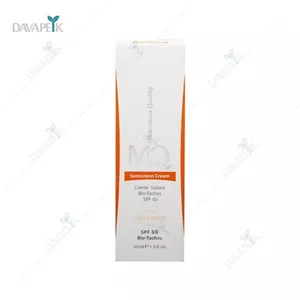 کرم ضد آفتاب ام کیو اس پی اف 50 ضد لک بژ روشن - MQ Bio Taches Sunscreen SPF 50 Light Beige