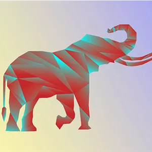 جئومتریک فیل شاخ دار