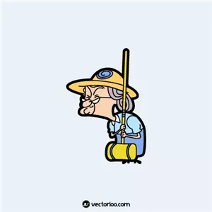 وکتور کاراکتر دوست خانوم ویکت در مستر بین 1