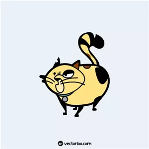 وکتور کاراکتر گربه در مستر بین 1