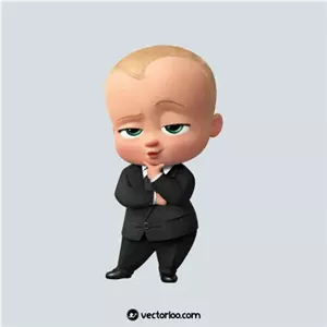 وکتور بچه رییس ایستاده 1