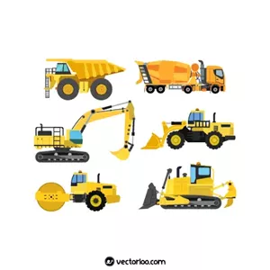 وکتور ماشین آلات سنگین 1