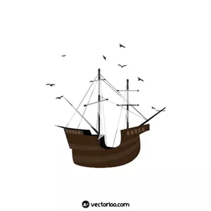 وکتور کشتی چوبی کلاسیک 1