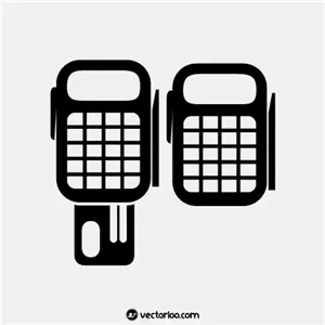 وکتور دستگاه پز کارتخوان مشکی 1