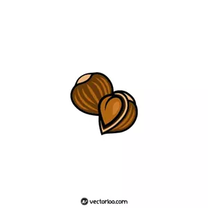 وکتور فندوق کارتونی کیوت قهوه ای 1