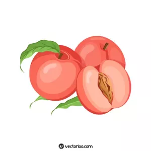 وکتور هلو صورتی کارتونی 1