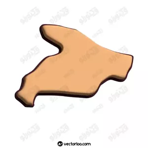 وکتور نقشه البرز سه بعدی 1