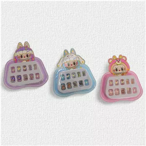 ناخن مصنوعی لبوبو پیکسل دار کودک