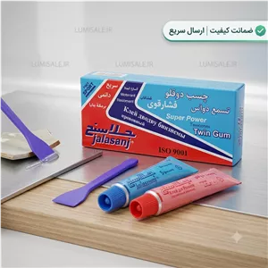 چسب دوقلو شفاف فشار قوی جلاسنج (16 گرم)کاردک مخصوص